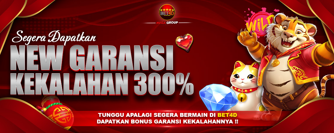 BONUS NEW GARANSI KEKALAHAN 300%